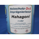 1 Liter 2in1 Holzschutzlasur Mahagoni Lösemittel haltig 2 in 1 Holzschutz Lasur