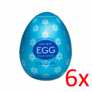 TENGA Egg Snow Crystal 6er-Pack, Mini Masturbator,...